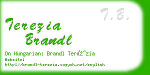 terezia brandl business card